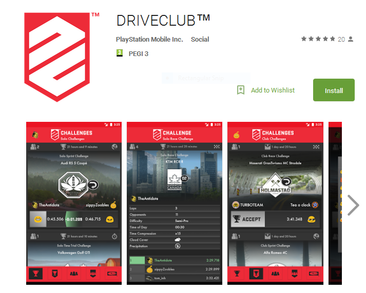driveclub app